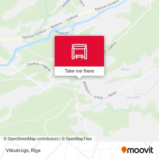 Карта Vilkukrogs