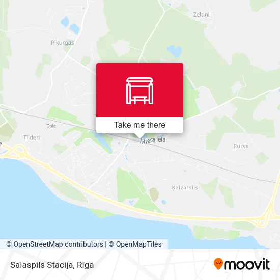 Карта Salaspils Stacija