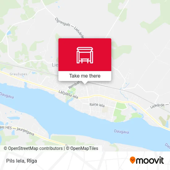 Карта Pils Iela