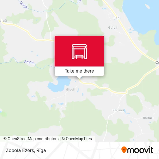 Zobola Ezers map