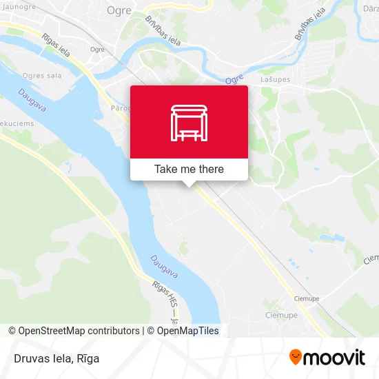 Карта Druvas Iela