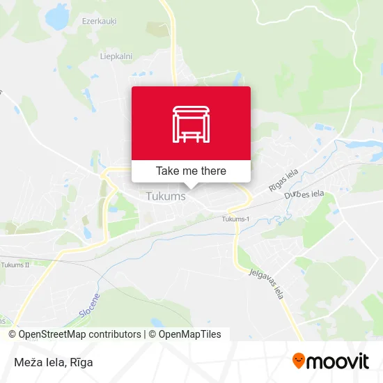 Карта Meža Iela