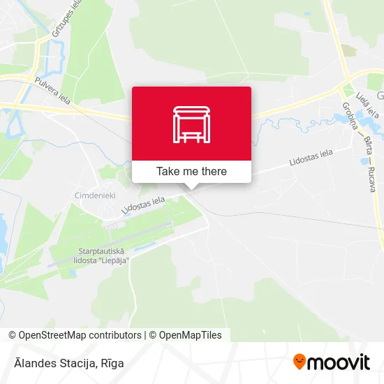 Карта Ālandes Stacija