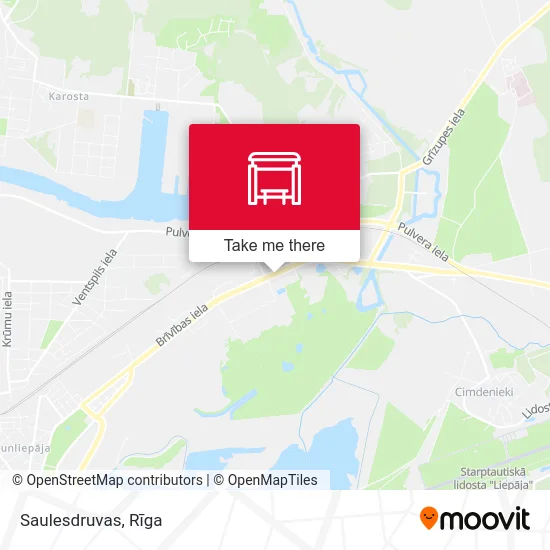 Карта Saulesdruvas