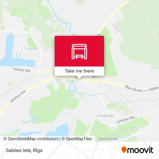 Карта Sabiles Iela