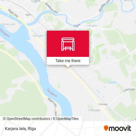 Карта Karjera Iela