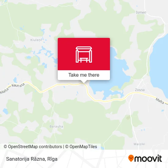 Sanatorija Rāzna map