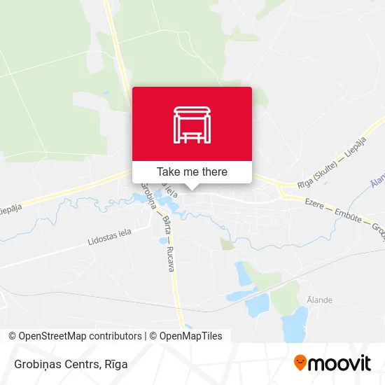 Карта Grobiņas Centrs
