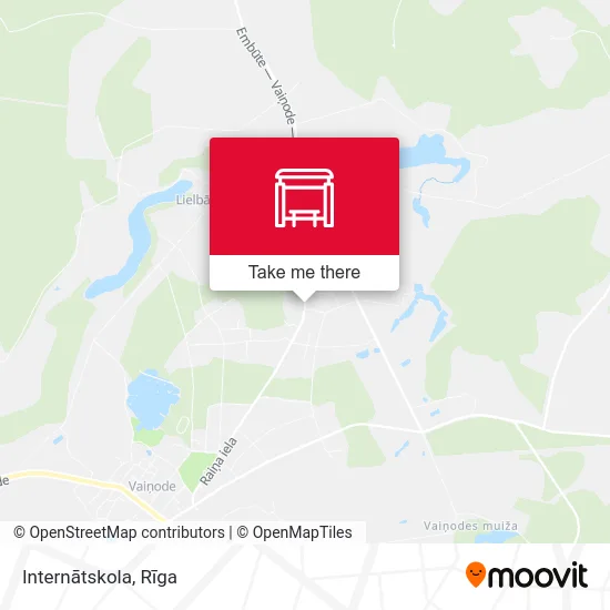 Карта Internātskola