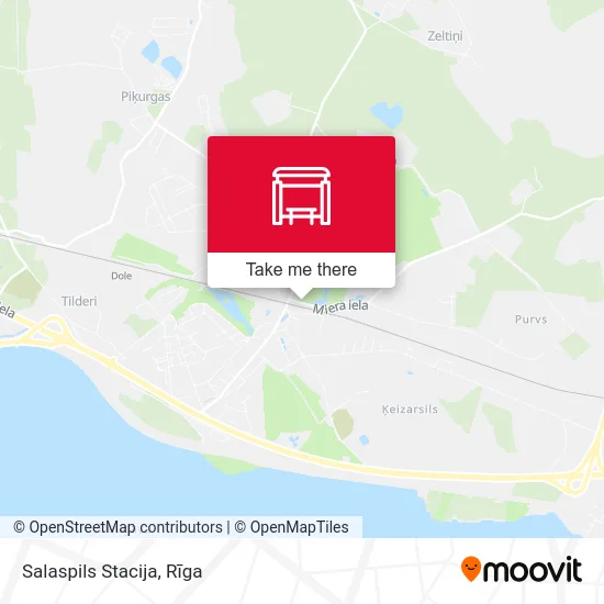 Карта Salaspils Stacija