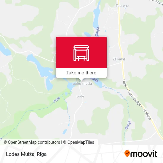 Lodes Muiža map