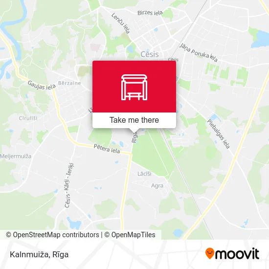 Карта Kalnmuiža