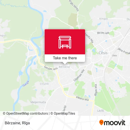 Карта Bērzaine