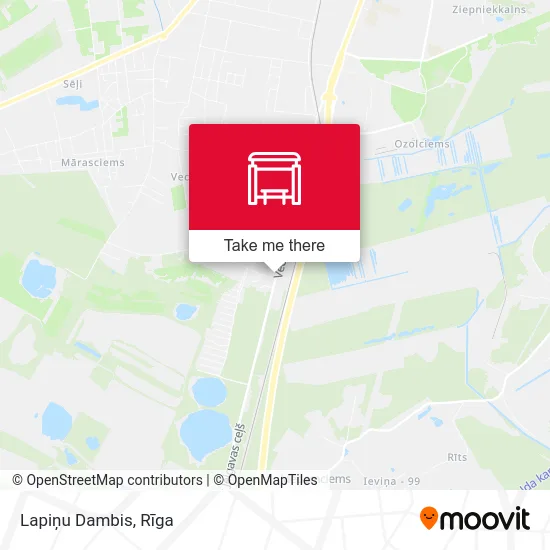 Карта Lapiņu Dambis