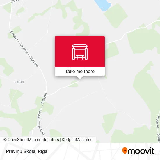 Praviņu Skola map
