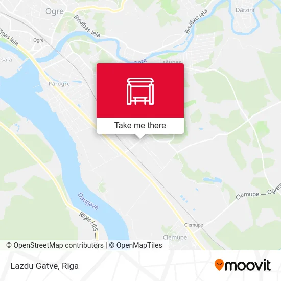 Lazdu Gatve map