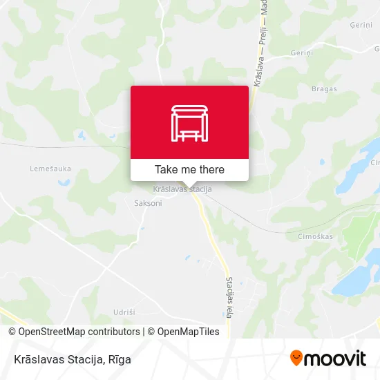 Карта Krāslavas  Stacija