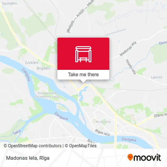 Карта Madonas Iela
