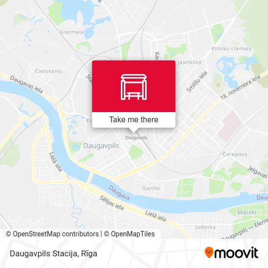 Карта Daugavpils Stacija