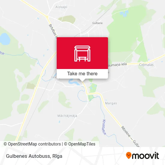 Gulbenes Autobuss map