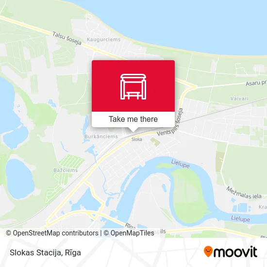 Карта Slokas Stacija