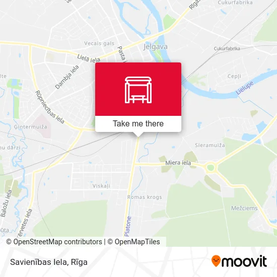 Карта Savienības Iela