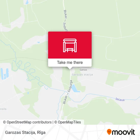 Карта Garozas Stacija