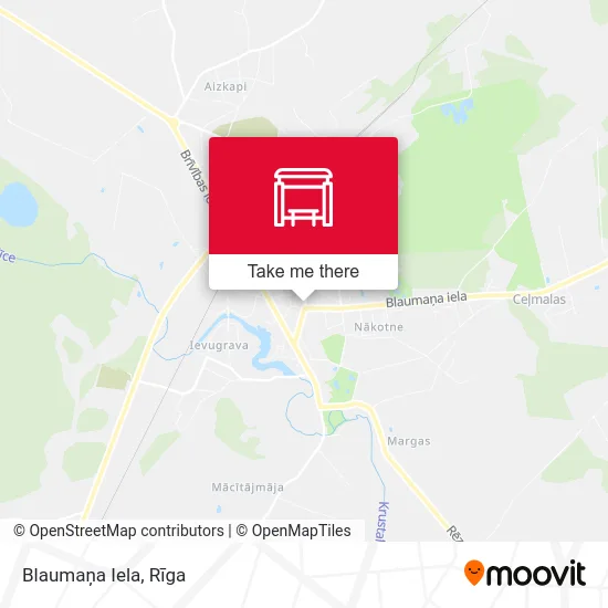 Карта Blaumaņa Iela
