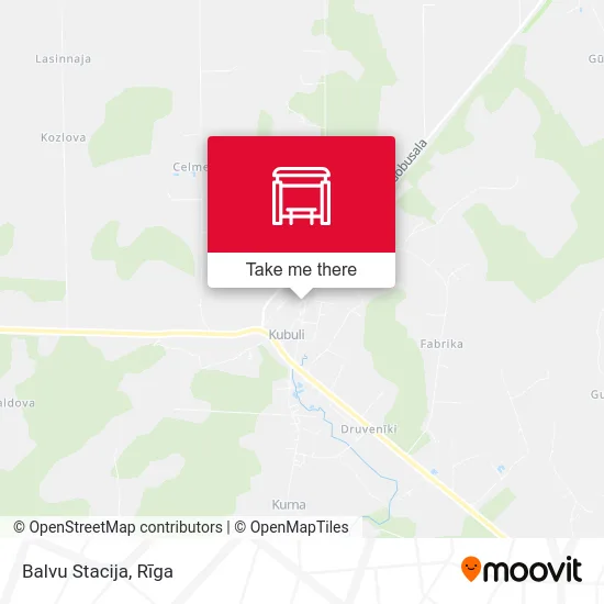 Balvu Stacija map