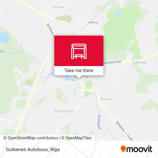 Gulbenes Autobuss map