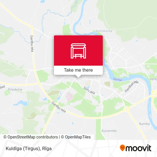 Карта Kuldīga (Tirgus)