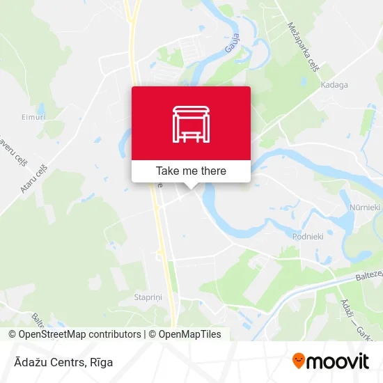 Карта Ādažu Centrs