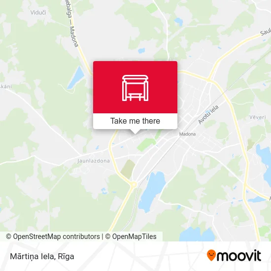 Карта Mārtiņa Iela
