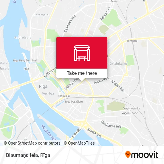 Карта Blaumaņa Iela