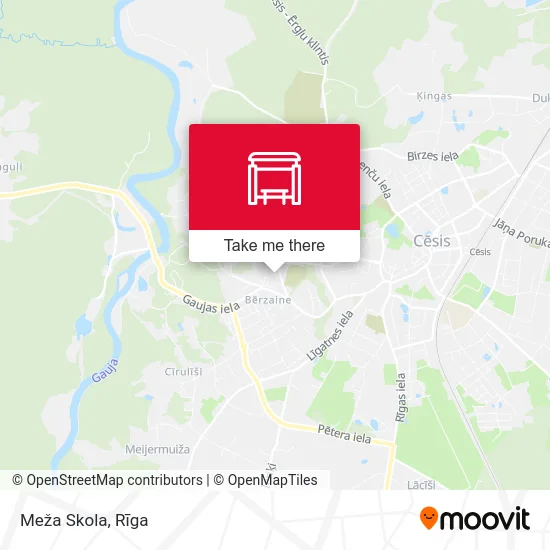 Карта Meža Skola