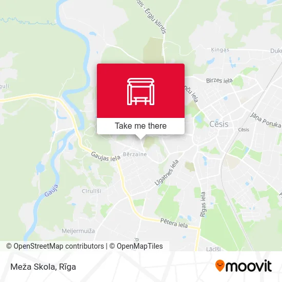 Карта Meža Skola