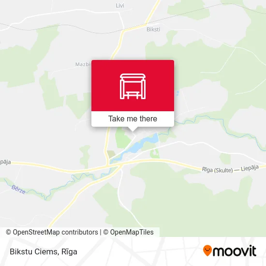 Карта Bikstu Ciems