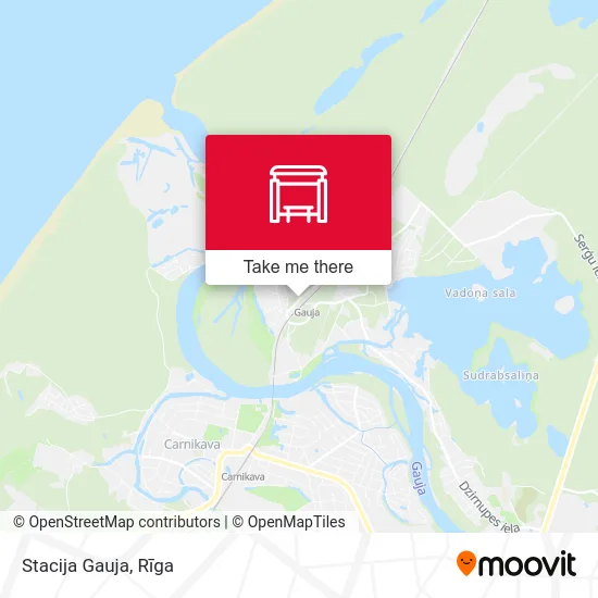 Stacija Gauja map