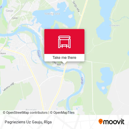 Pagrieziens Uz Gauju map