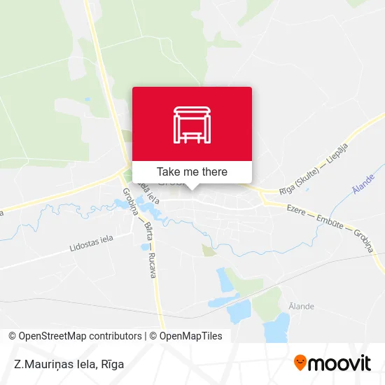 Карта Z.Mauriņas Iela