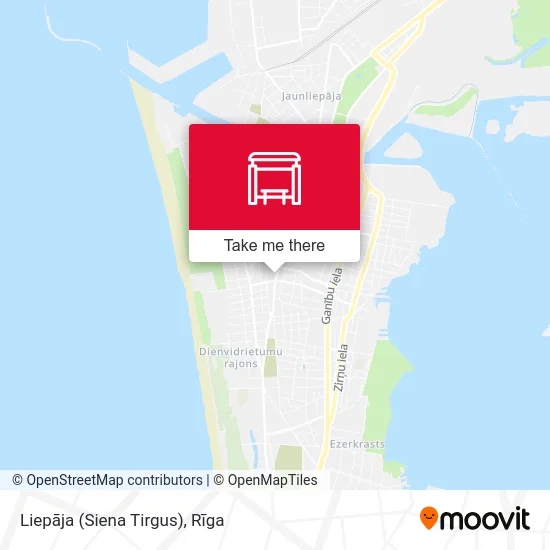 Карта Liepāja (Siena Tirgus)