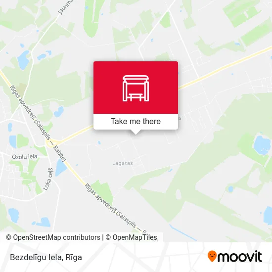 Карта Bezdelīgu Iela