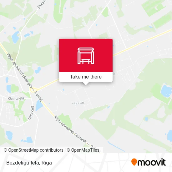 Карта Bezdelīgu Iela