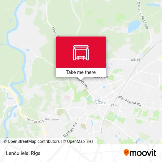 Карта Lenču Iela