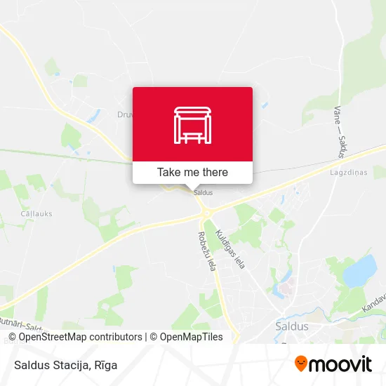 Карта Saldus Stacija