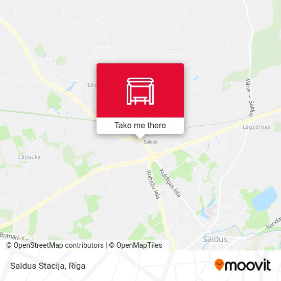 Карта Saldus Stacija