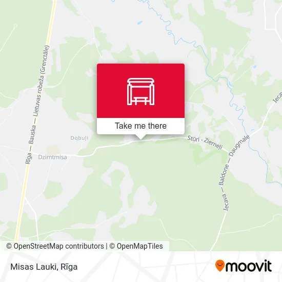 Карта Misas Lauki