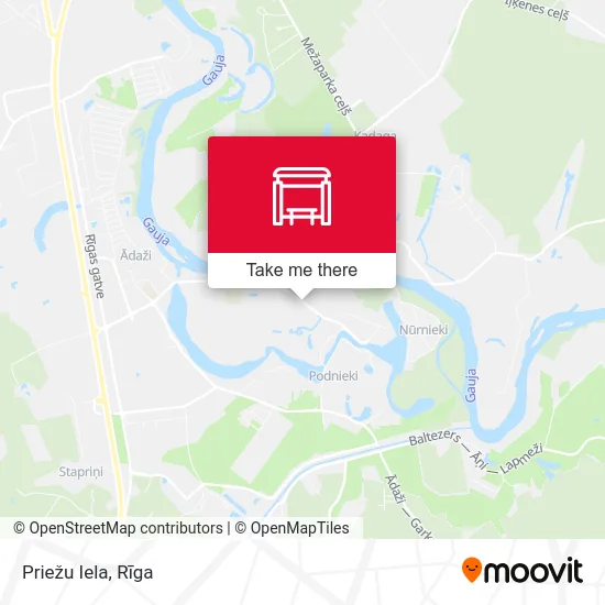 Карта Priežu Iela