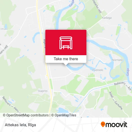 Карта Attekas Iela