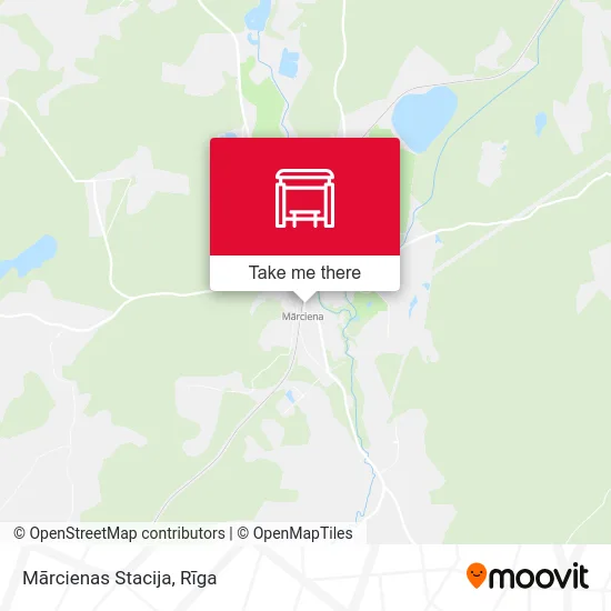 Карта Mārcienas Stacija